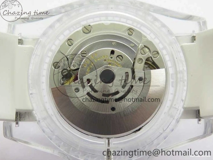 0128 Submariner Phantomlab Transparent KZF Best Edition Blue Fruit Dial on White Rubber Strap VR Classic 2563